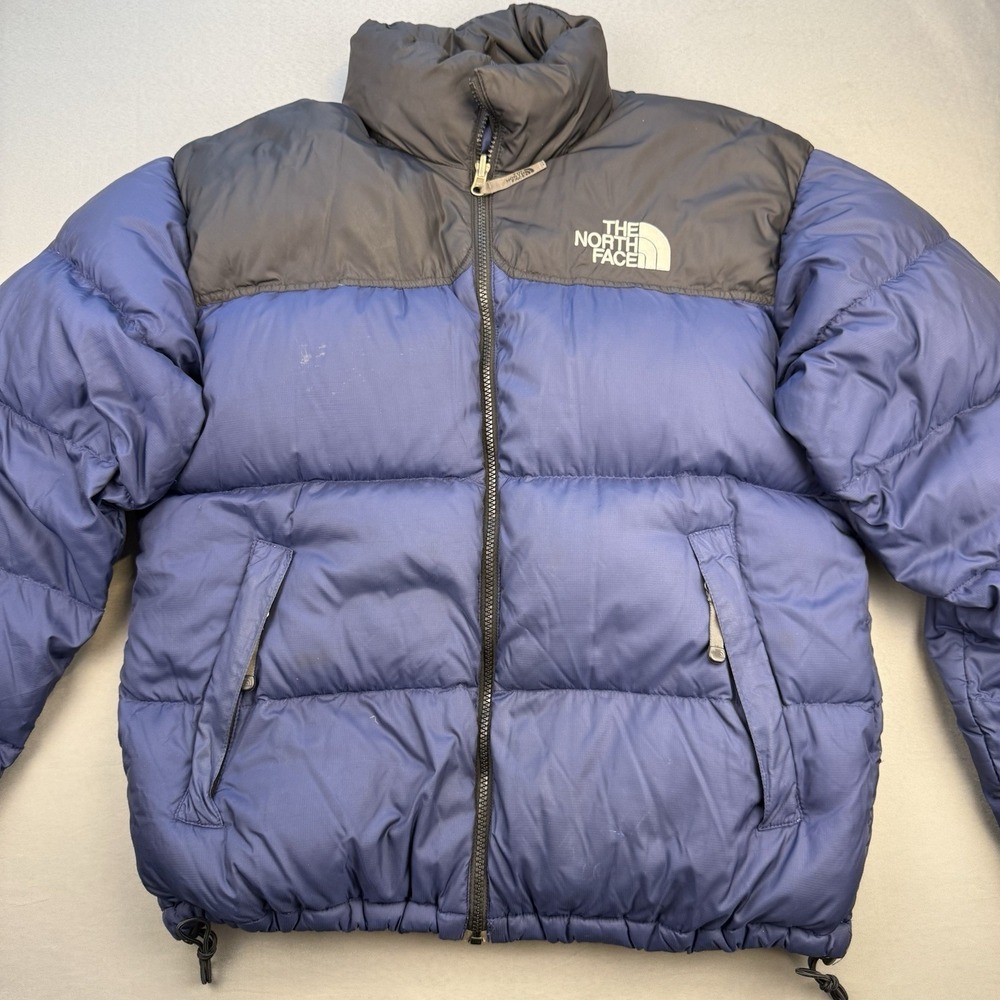 The North Face 1996 Retro Nuptse 700 Down Puffer Jacket Navy Blue Black Men's M